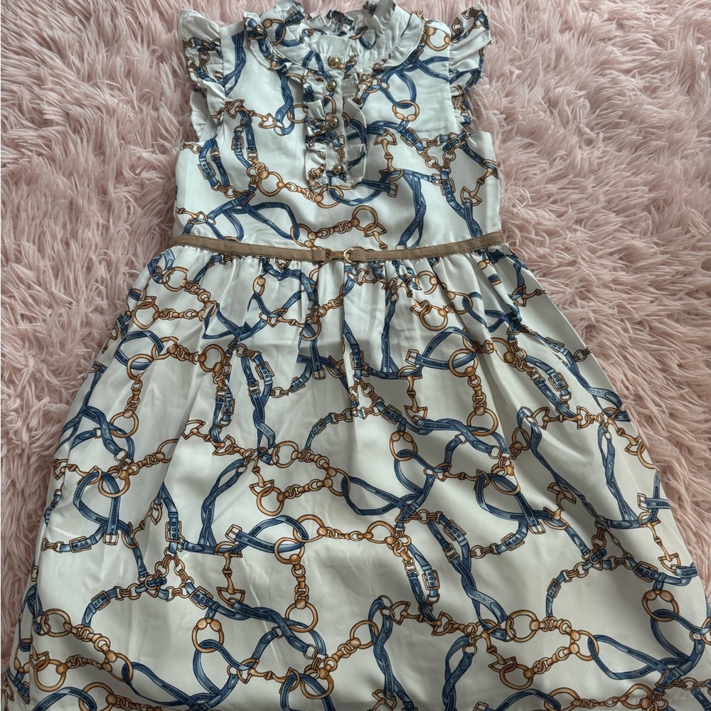 Janie and Jack Silver Ruched Backless Sundress